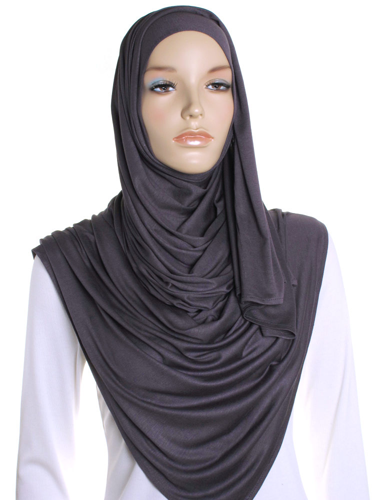 Premium Jersey  Charcoal Premium Jersey Hijab