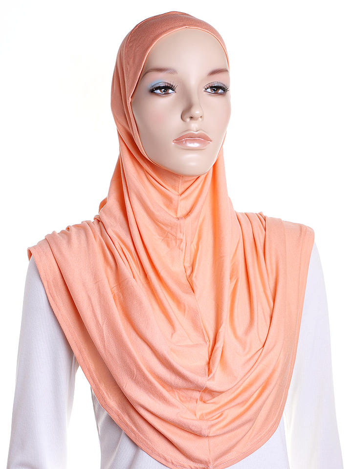 Perfect Apricot Plain Jersey Al Amira Hijab