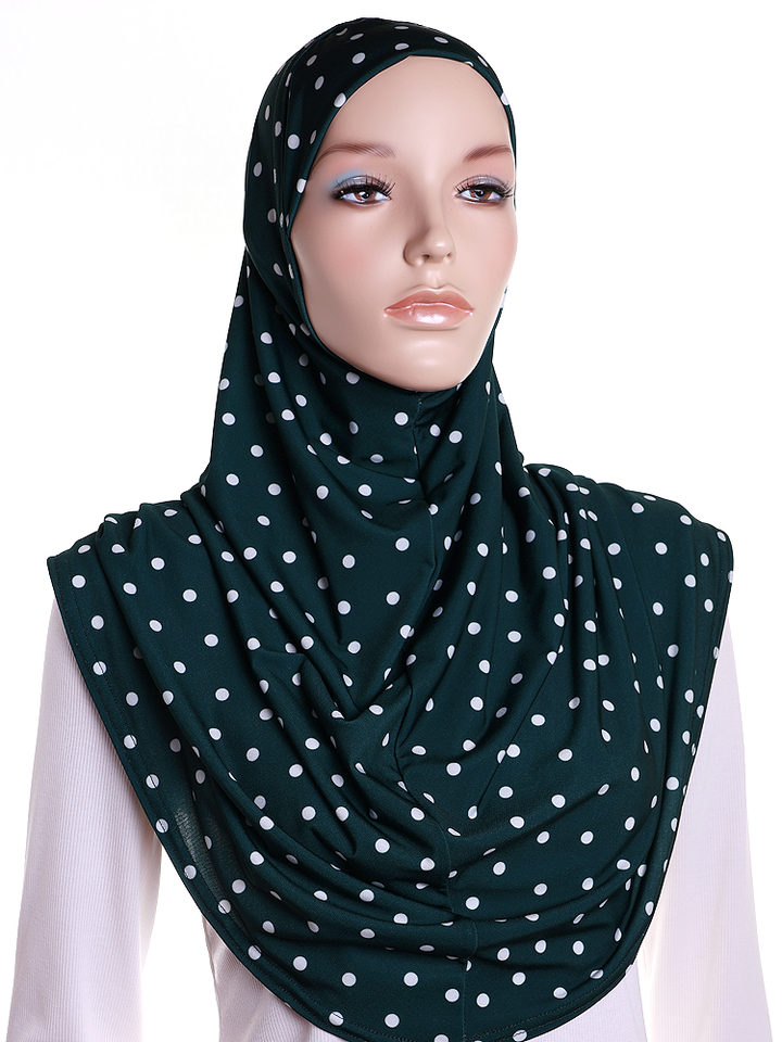 Forest Polka Dot Print Al Amira Hijab