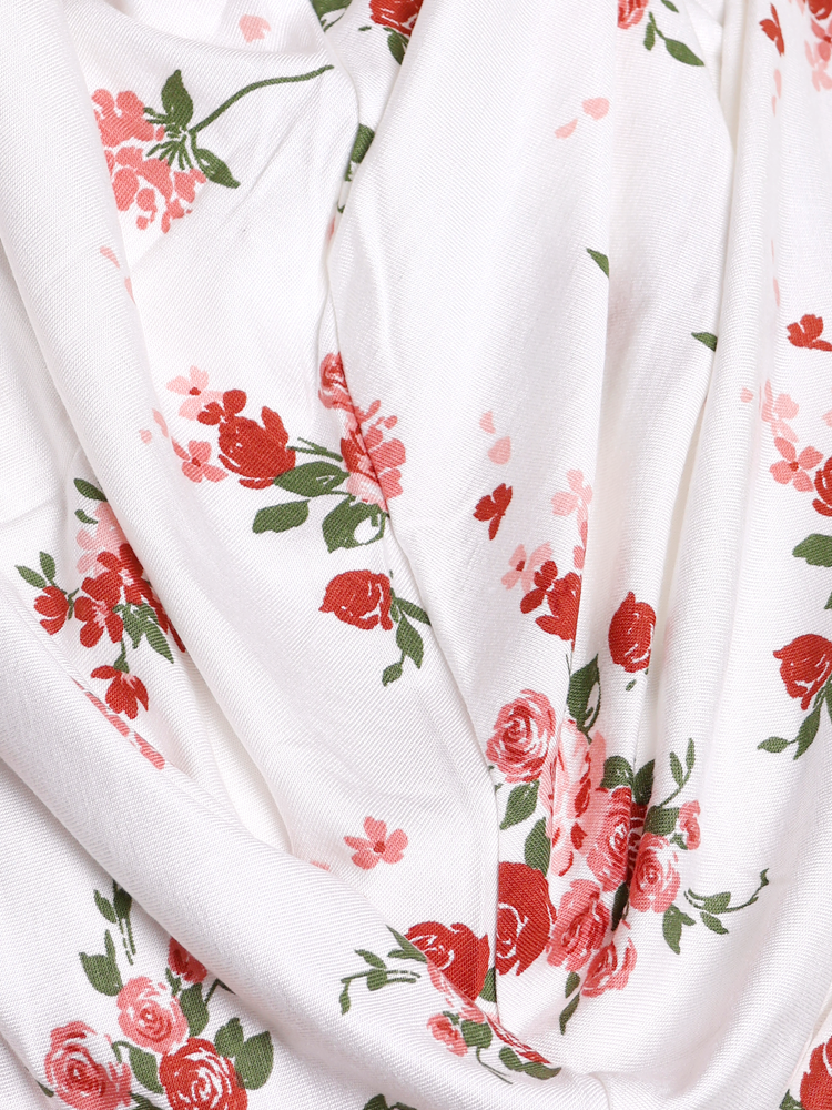 Ivory Floral Print Al Amira Hijab