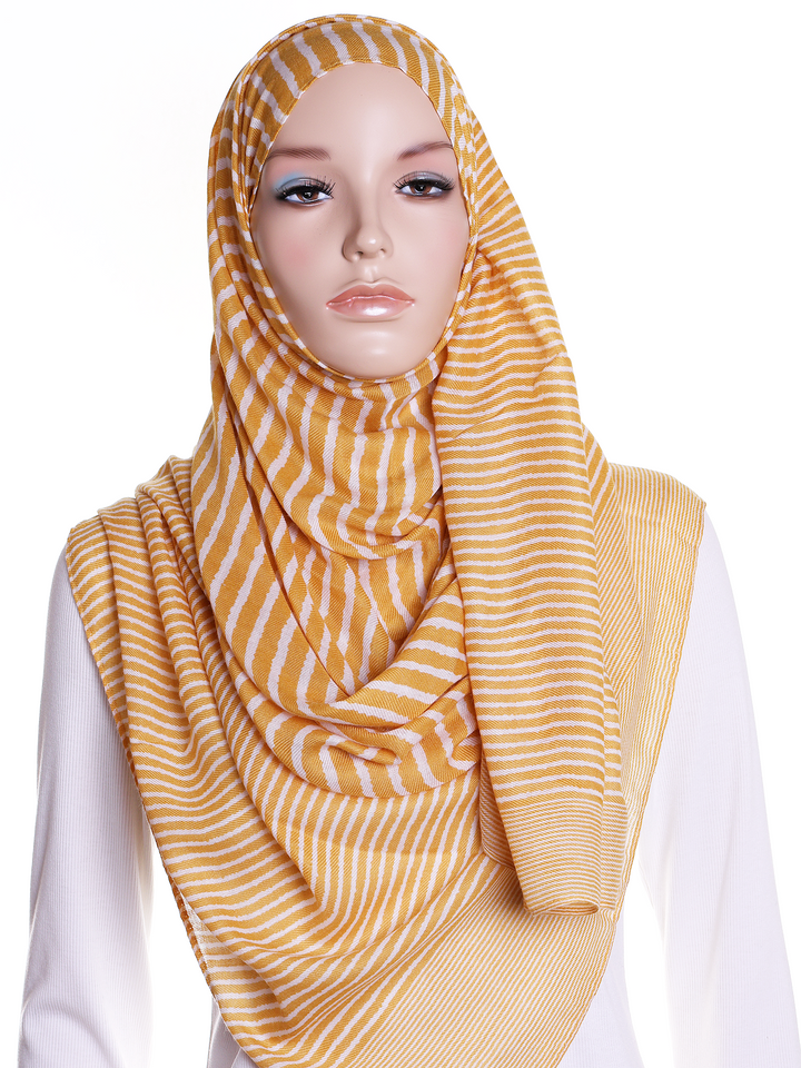 Mustard Stripe Hijab