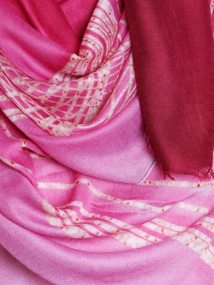 Pink Swirl Ombre Print Hijab