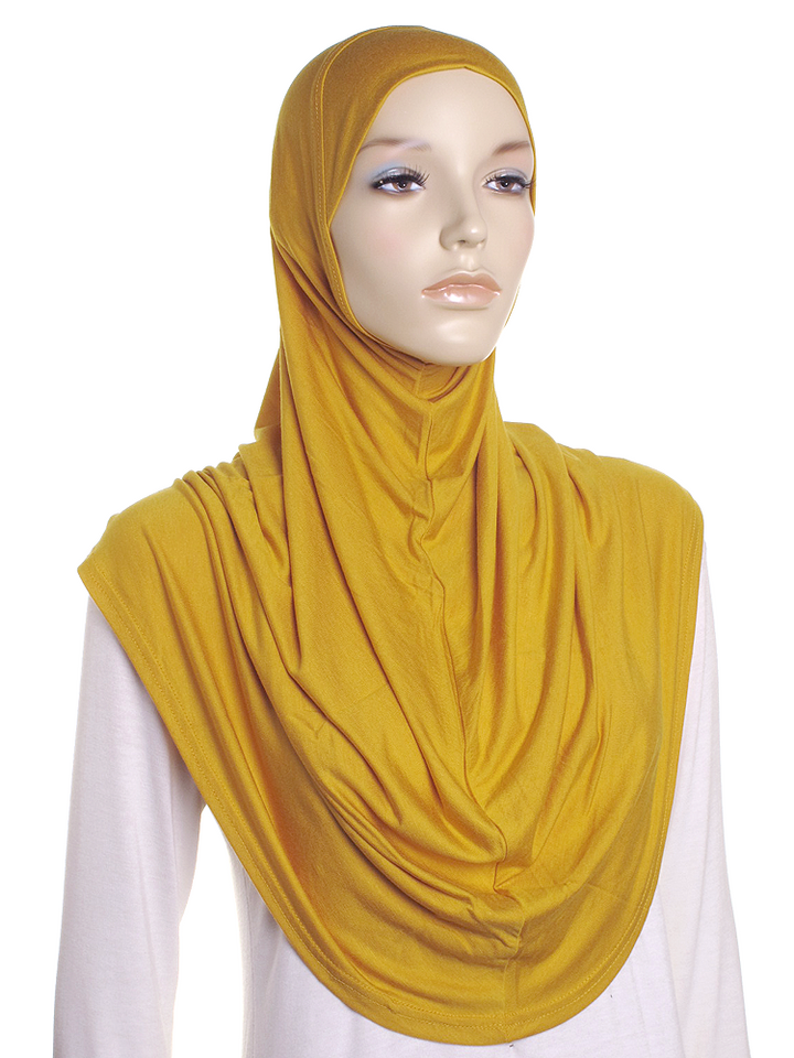 Autumn Gold Plain Jersey Al Amira Hijab