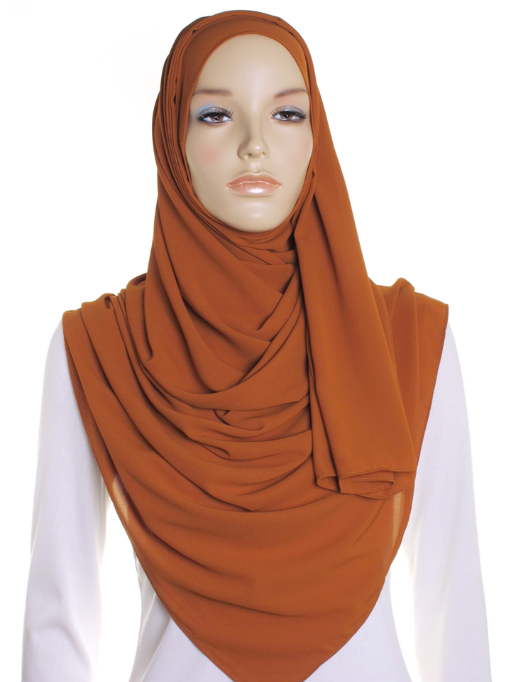 Almond Premium Chiffon Hijab