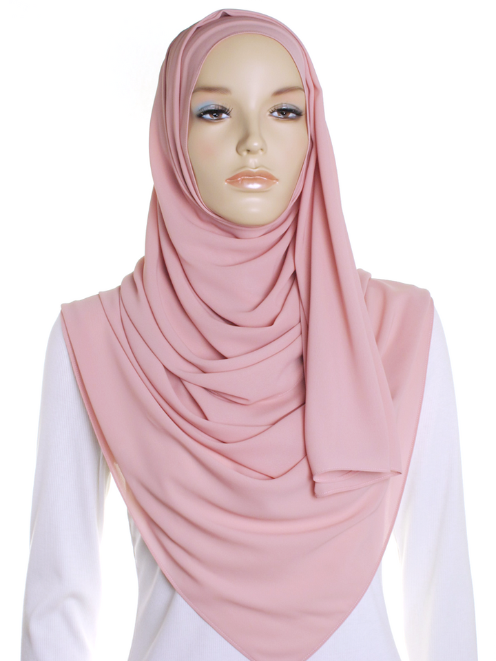 Blush Pink Premium Chiffon Hijab