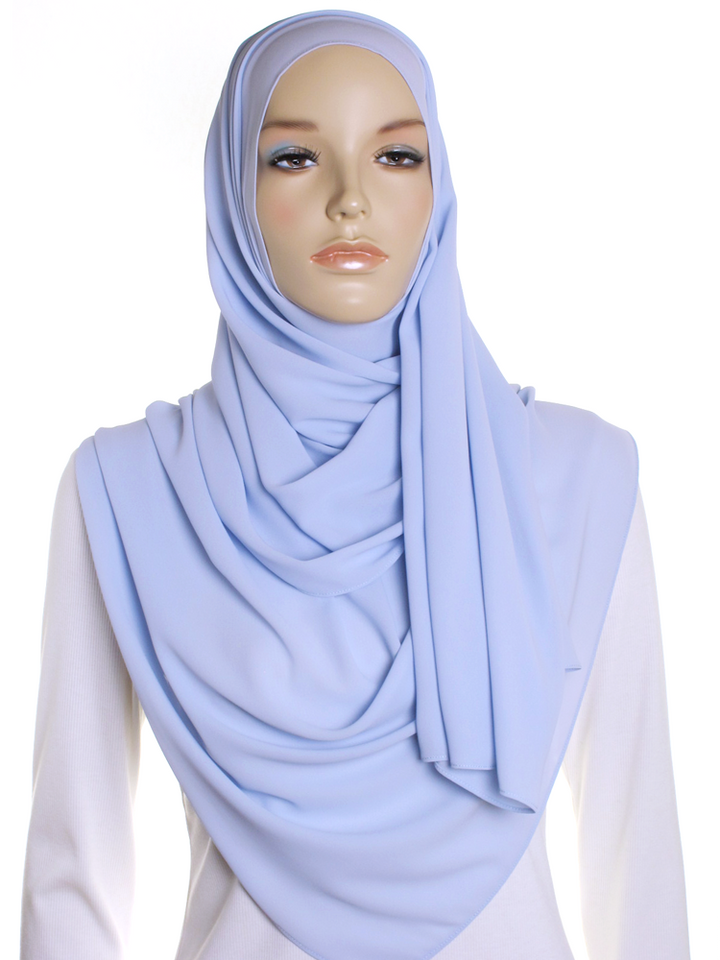 Chambray Blue Premium Chiffon Hijab