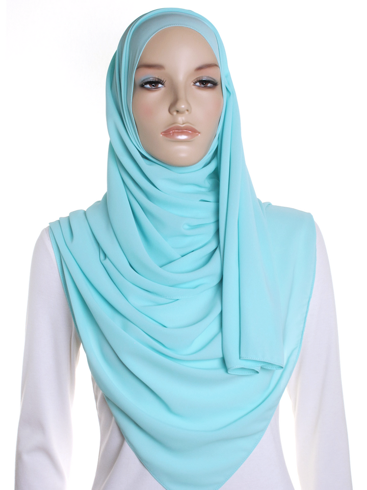 Duck Egg Blue Premium Chiffon Hijab