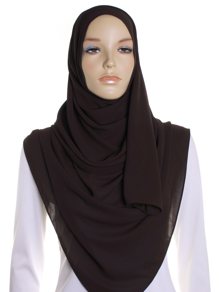 Espresso Premium Chiffon Hijab