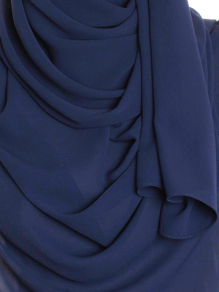 Midnight Blue Premium Chiffon Hijab