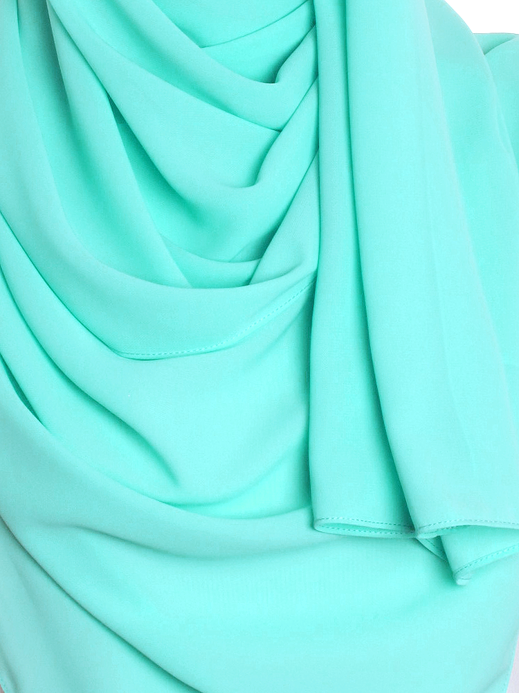 Misty Teal Premium Chiffon Hijab