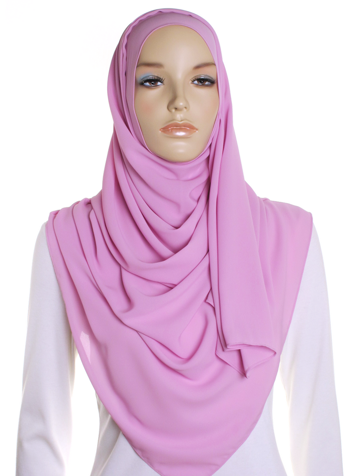 Moonlit Mauve Premium Chiffon Hijab