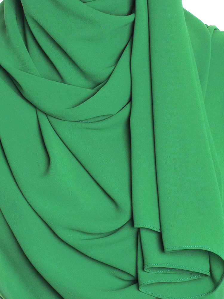 Verdant Green Premium Chiffon Hijab