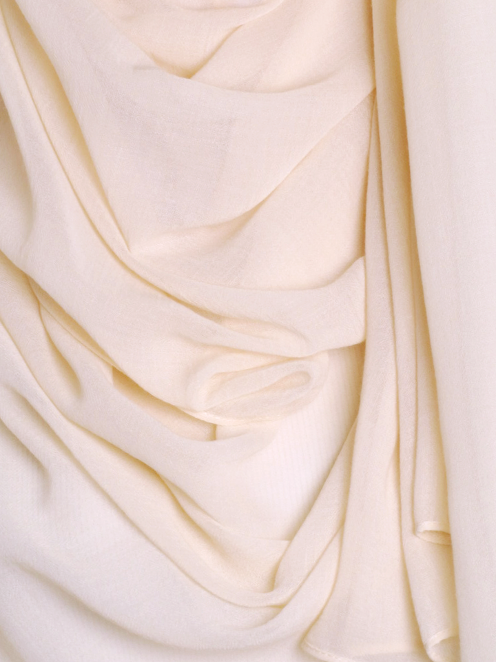 Dark Cream Plain Cotton Hijab