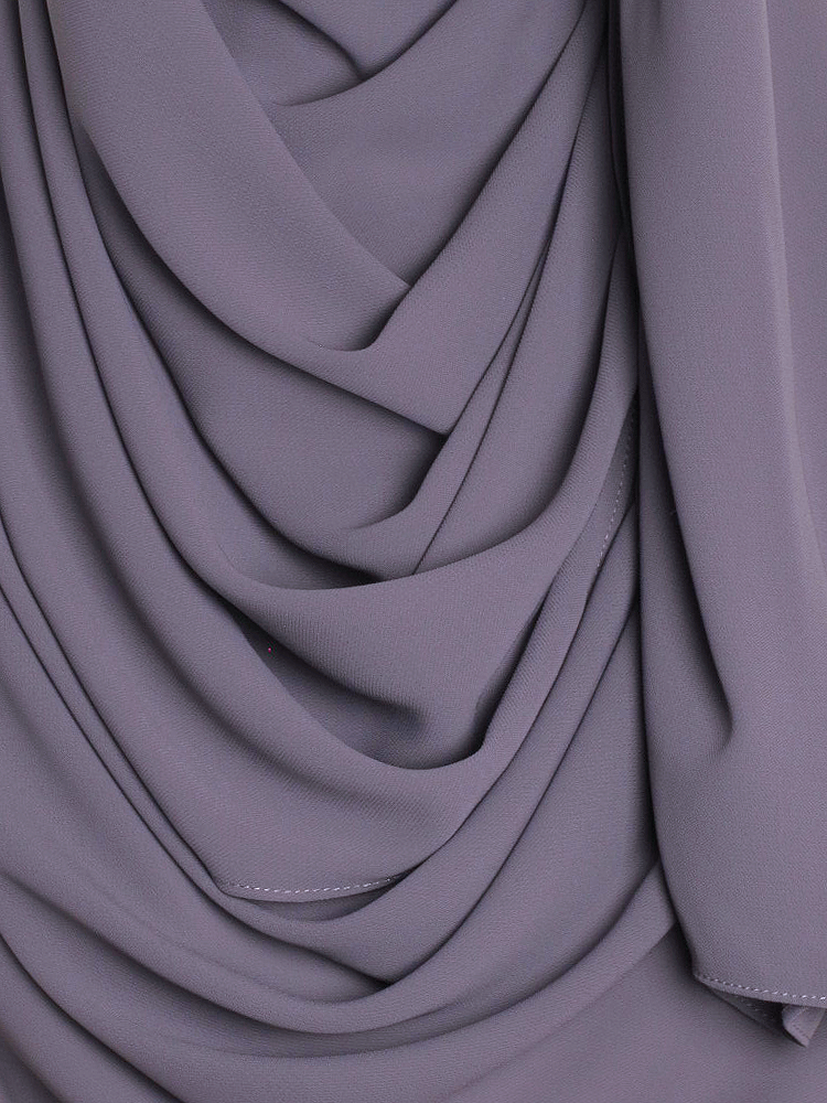 Anchor Grey Premium Chiffon Hijab