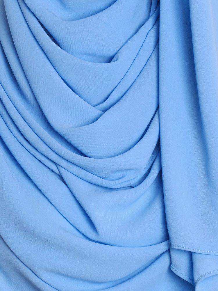 Blue Premium Chiffon Hijab