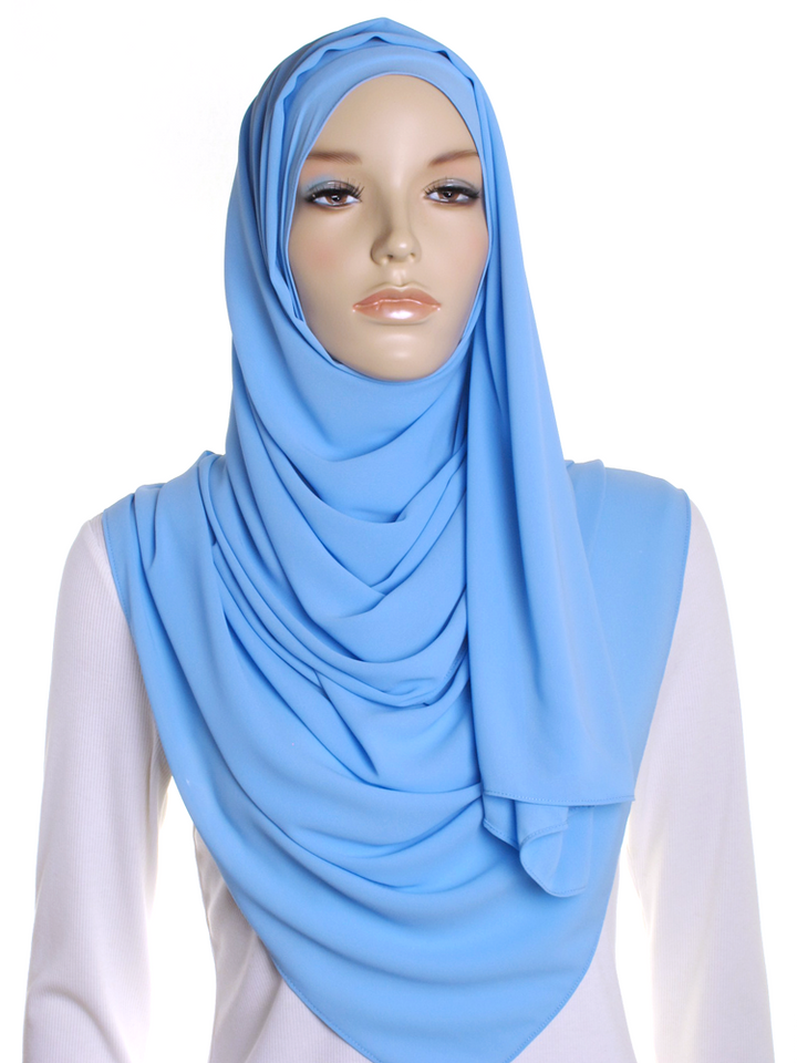 Blue Premium Chiffon Hijab