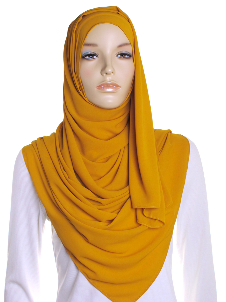 Mustard Premium Chiffon Hijab