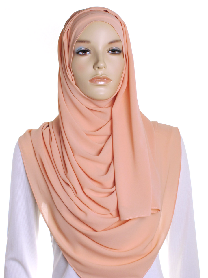 Peach Quartz Premium Chiffon Hijab