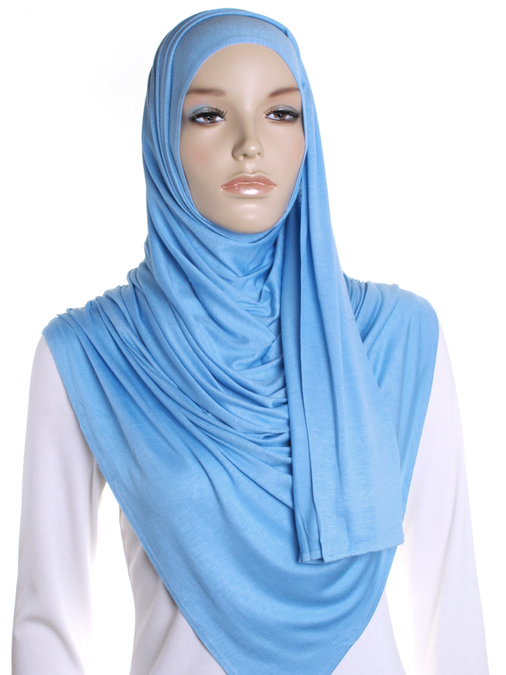 Baby Blue Premium Cotton Jersey Hijab