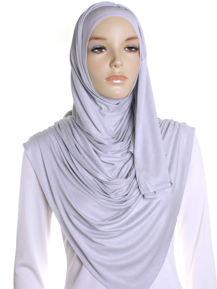 Dove Grey Premium Cotton Jersey Hijab