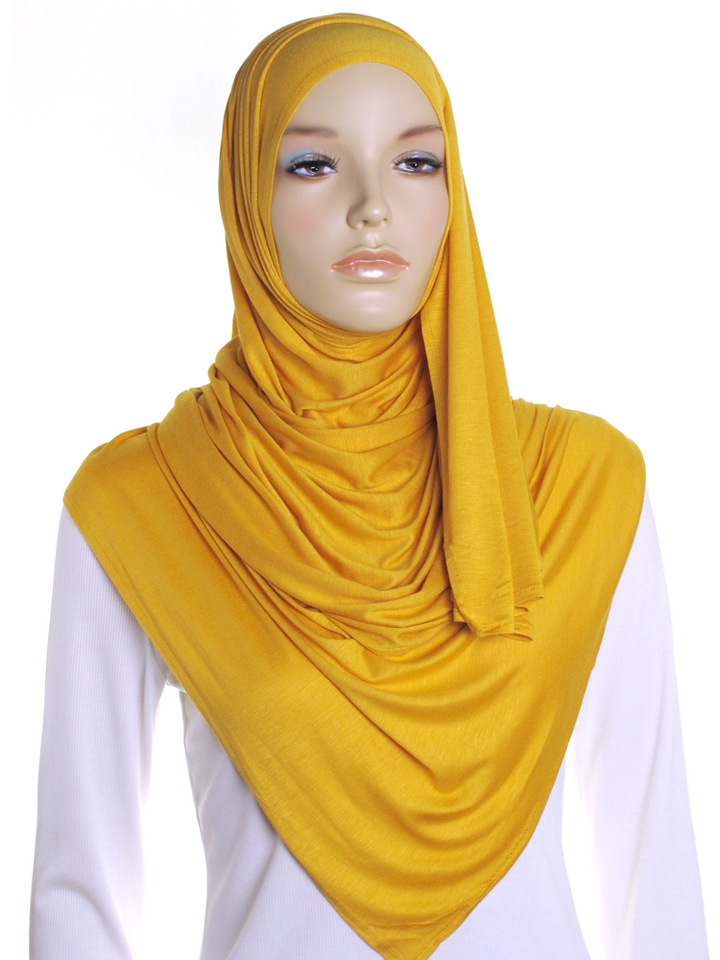 Gold Premium Cotton Jersey Hijab