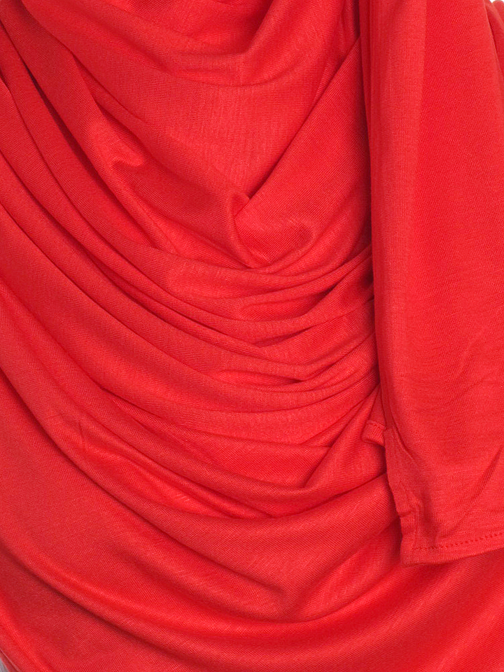 Red Premium Cotton Jersey Hijab