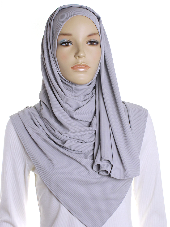 Fossil Ribbed Jersey Hijab