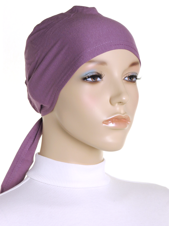 Purple Orchid Plain Tie Back Bonnet